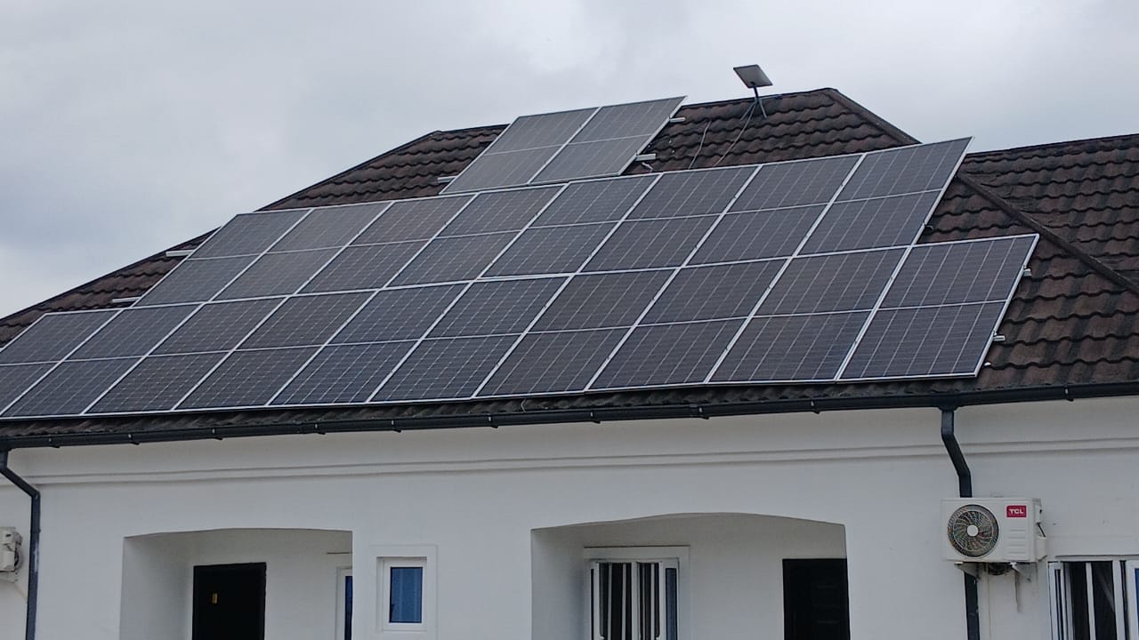 Residential rooftop solar installation in Nigeria